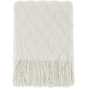 Throw Blanket Knitted Throw Textured Solid Soft Sofa Couch Cover Decorative